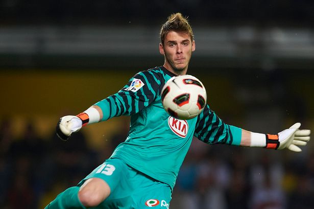 De Gea in action for Atletico a month after Ferguson first watched him