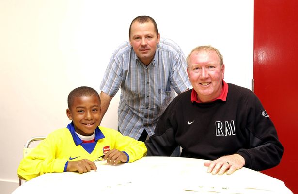 Roy Massey [R] helped bring through future stars like Alex Iwobi [L] at Arsenal