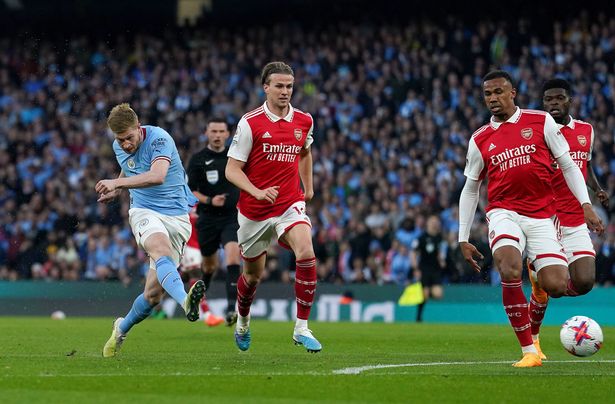 Kevin De Bruyne has five goal involvements against Arsenal this season