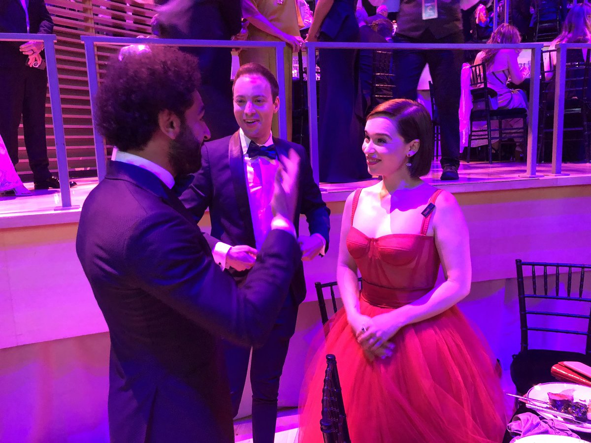 Game of Thrones fan Mohamed Salah's delight at meeting 'mother of dragons' Emilia Clarke