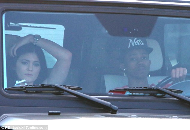 Hanging out: Kylie Jenner was seen hanging out with Lil Twist earlier in the month