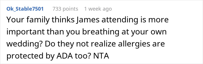 "Am I A Jerk For Not Letting My Nephew Bring His Service Dog To My Wedding?"