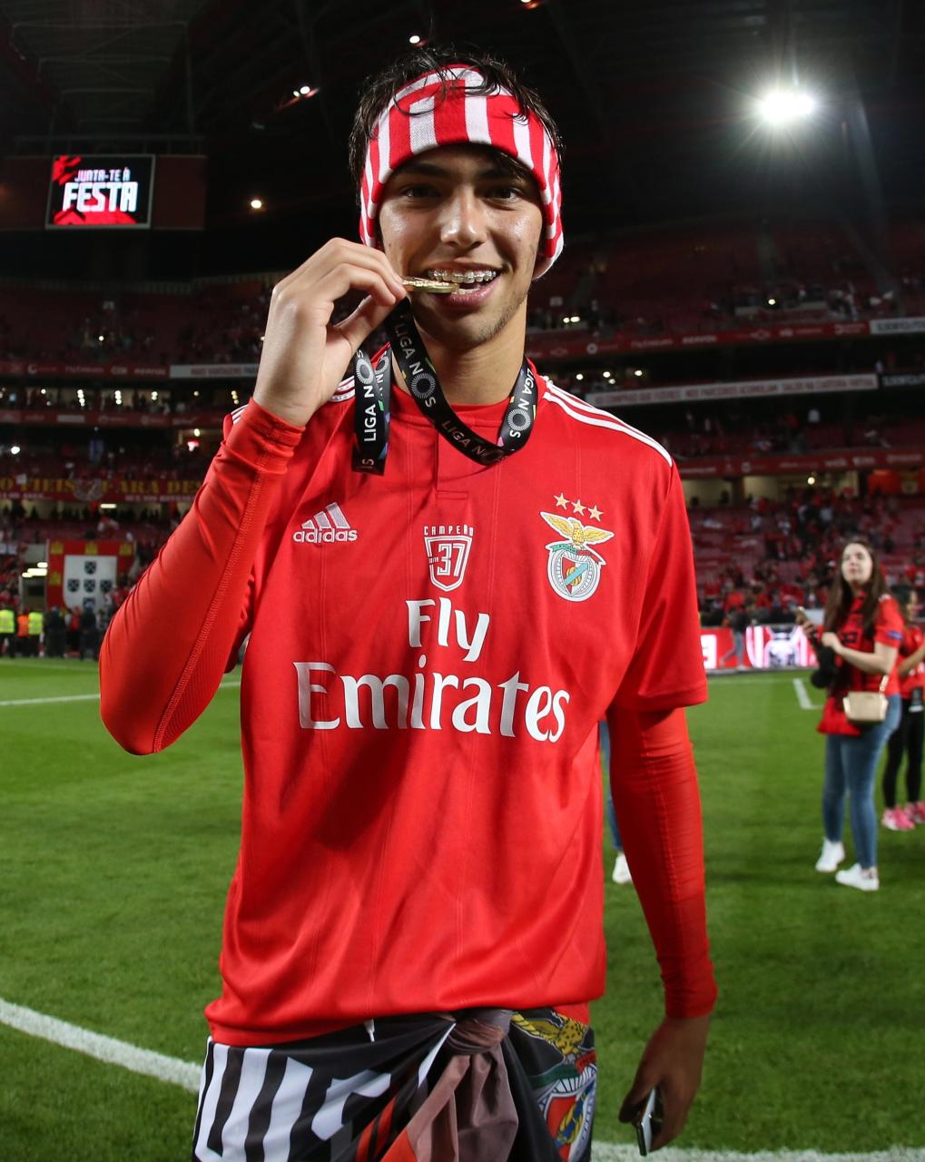 Benfica were crowned champions in Felix's debut season