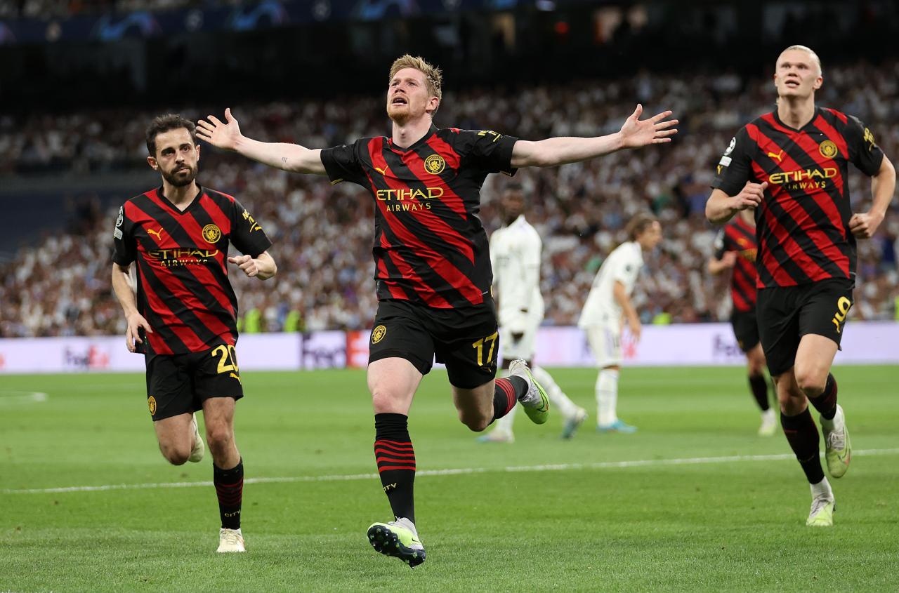 Kevin De Bruyne earned Man City a draw at Real Madrid